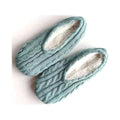 1Pairs Womens Thick & Warm Slipper Socks with Non Slip Grippers - House Socks,light pink light blue