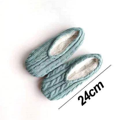 1Pairs Womens Thick & Warm Slipper Socks with Non Slip Grippers - House Socks,light pink light blue
