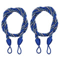 LSLJS Curtain Tiebacks Clearance Under $5! Curtain Holdbacks, 2PCS Curtain Tie Backs for Curtains, Ropes Tie Backs for Curtain Cord Buckle Tiebacks Tie Backs Beige Blue