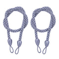 LSLJS Curtain Tiebacks Clearance Under $5! Curtain Holdbacks, 2PCS Curtain Tie Backs for Curtains, Ropes Tie Backs for Curtain Cord Buckle Tiebacks Tie Backs Beige Gray