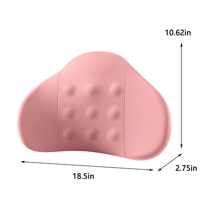 LSLJS Lumbar Cushion Memory Foam Lumbar Support Pillow for Car - Mid/Lower Back Support Cushion - for Car Seat, Office Chair, Car Lumbar Support Cute Car Pandas Lumbar Pillow Car Interior Supplies A-Pink
