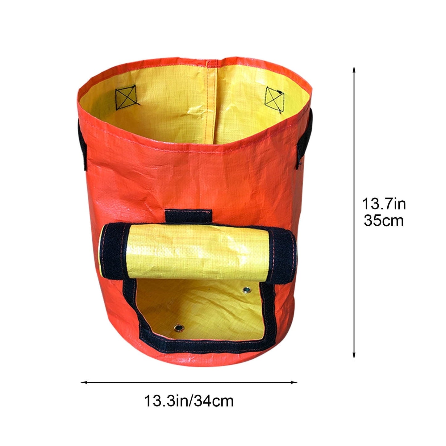 Suncoda Summer Savings 34x35cm Potato Grow Bag with Side Window & Handles 13" x 14" Yellow#1.