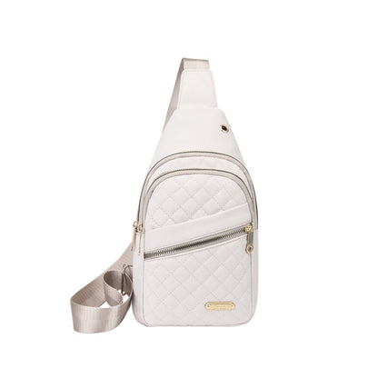 Suncoda Sling Bag for Women, Crossbody Sling Backpack Small Sling Bag Multipurpose Crossbody Shoulder Bag Travel Hiking Backpack, Sling Bag for Men #1-White