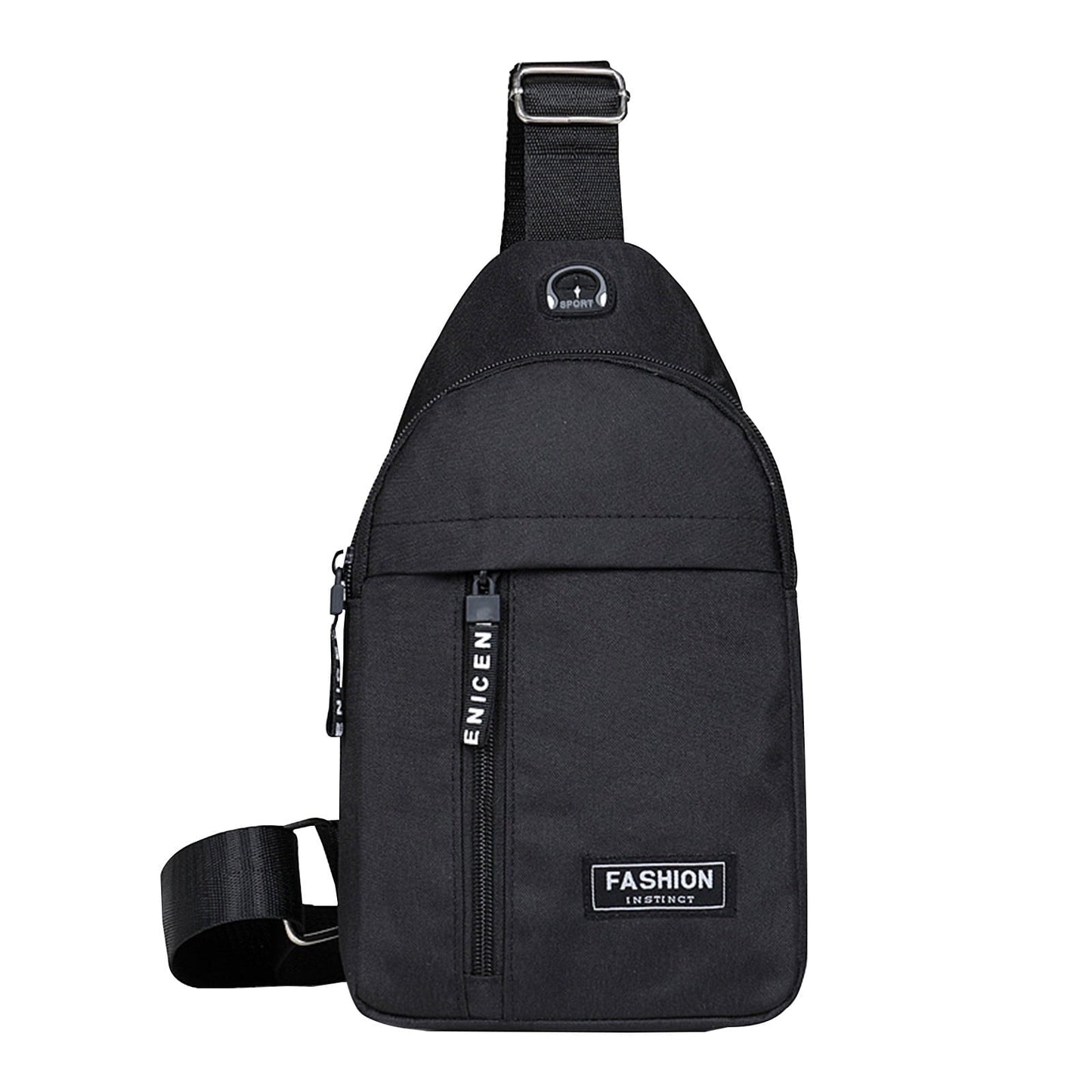 Suncoda Sling Bag for Women, Crossbody Sling Backpack Small Sling Bag Multipurpose Crossbody Shoulder Bag Travel Hiking Backpack, Sling Bag for Men #2-Black