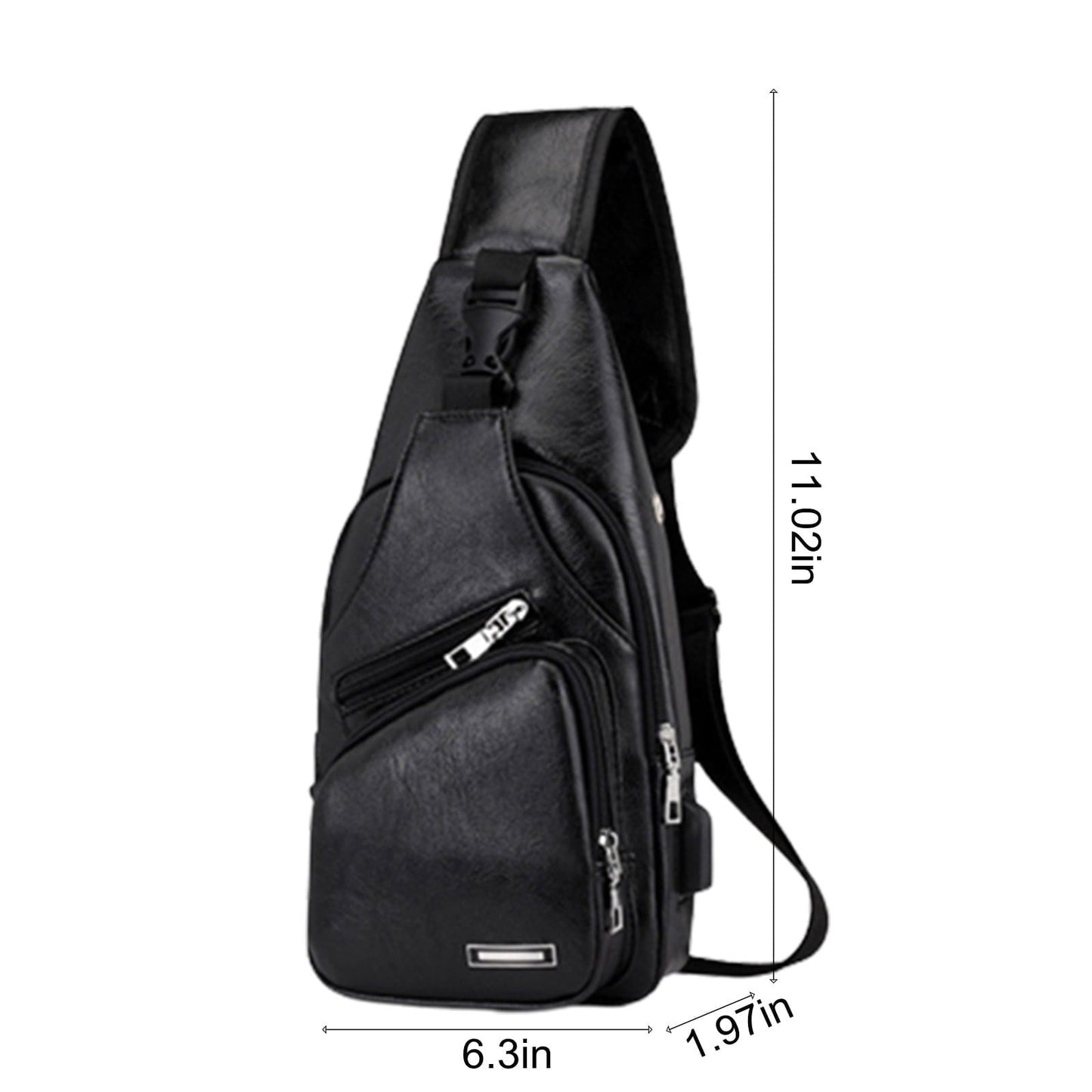 Suncoda Sling Bag for Women, Crossbody Sling Backpack Small Sling Bag Multipurpose Crossbody Shoulder Bag Travel Hiking Backpack, Sling Bag for Men #3-Black