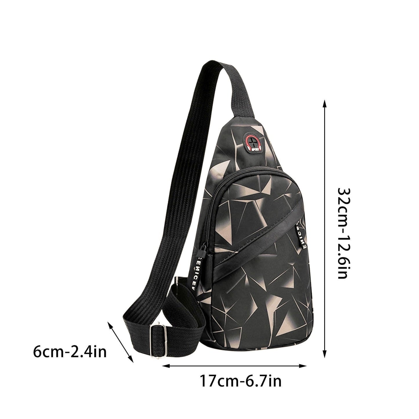 Suncoda Sling Bag for Women, Crossbody Sling Backpack Small Sling Bag Multipurpose Crossbody Shoulder Bag Travel Hiking Backpack, Sling Bag for Men #4-Coffee