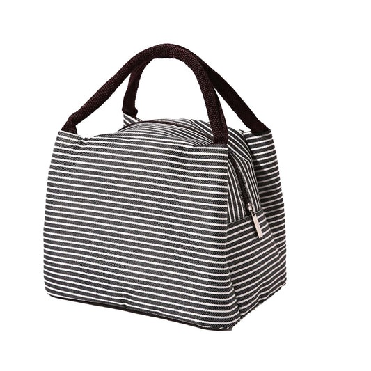 Under $1 Tyidzon Lunch Box Lunch Bag For Women Insulated Lunch Bag Reusable Tote Cooler Bag Lunchbox Suitable for Work, Travel, Outdoor Black