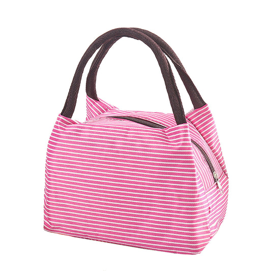 Under $1 Tyidzon Lunch Box Lunch Bag For Women Insulated Lunch Bag Reusable Tote Cooler Bag Lunchbox Suitable for Work, Travel, Outdoor Pink