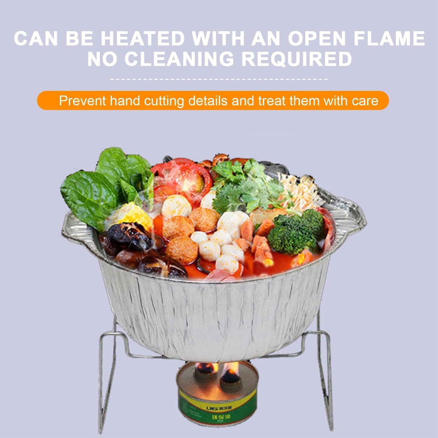 Under $1 Tyidzon Foil Pans Aluminum Round Foil Pan 2pcs Disposable Aluminum Pans with Lid 10*3.5Inch Baking Foil Pan Tinfoil Camping Pot for Prepping Food