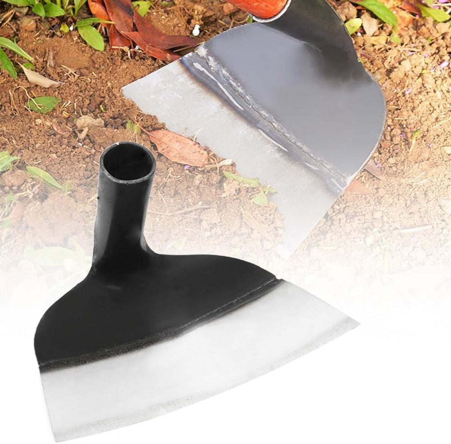 JWDX Trim Tool Clearance! Heavy Duty Steel Farm Gardening Weeding Hoe Head 2024 New Replacement Handheld Stainless Steel Garden Hoe for Weeding Hoe Garden Tool for Garden Farm and Backyard Black