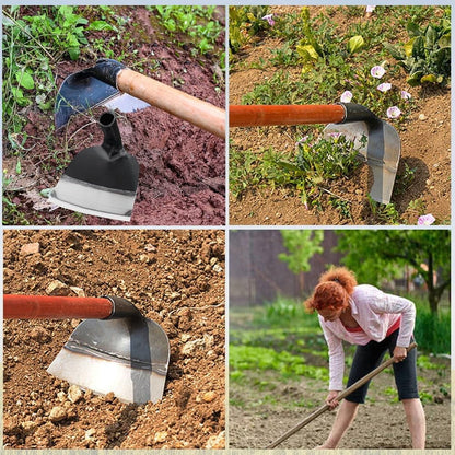 JWDX Trim Tool Clearance! Heavy Duty Steel Farm Gardening Weeding Hoe Head 2024 New Replacement Handheld Stainless Steel Garden Hoe for Weeding Hoe Garden Tool for Garden Farm and Backyard Black