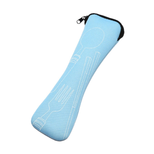 Face and Storage Bags Clearance! JWDX Portable Cutlery Storage Bag Blue, Zipper Tableware Bag Portable Wear Fabric Tableware Spoon Fork Storage Pouch(Not Included Tableware) Blue