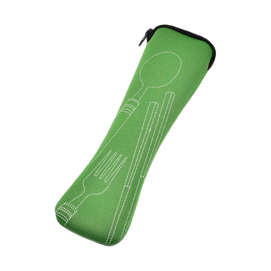 Face and Storage Bags Clearance! JWDX Portable Cutlery Storage Bag Blue, Zipper Tableware Bag Portable Wear Fabric Tableware Spoon Fork Storage Pouch(Not Included Tableware) Green