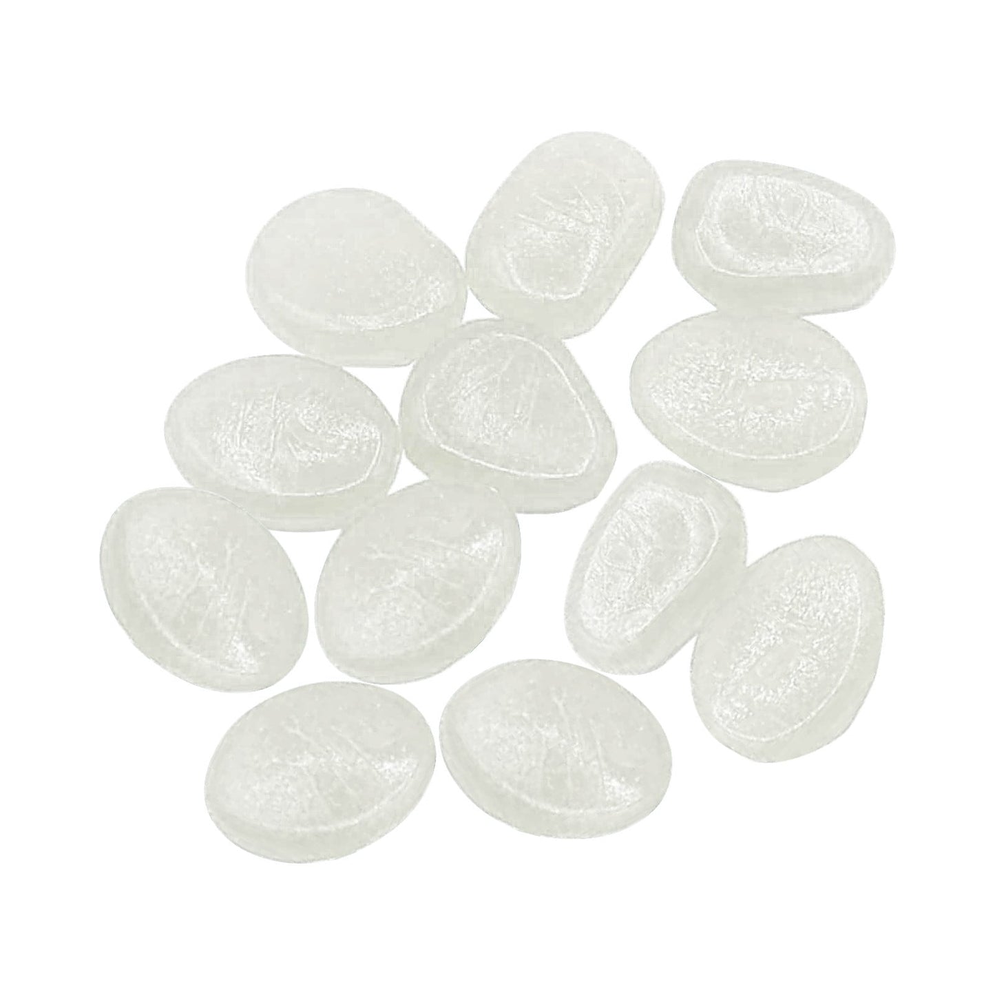 JWDX Fluorescent Stone Clearance! Glowing Stone 12Pcs White Clearance Sale, Garden Pebbles Glow Stones Rocks Luminous Pebbles for Walkways Outdoor Decor White