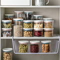 Eguiwyn Clearance Kitchen Organizers and Storage, Plastic 1× Food Storage Box, Savings Storage Rack, 4.68* 3.51* 3.51 Inches 0.14lb 3-B