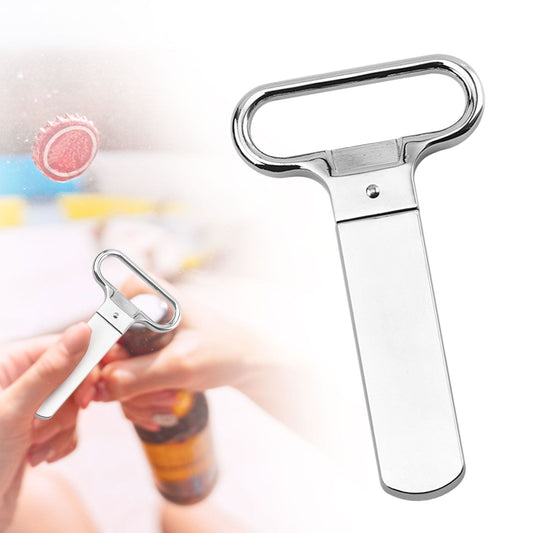 JWDX Bottle Opener, Portable Alloy Old Wine Bottle Opener Silver, Bottle Openers Wine Cork Extractor Corkscrew Beer Corks Stainless Two Jaw Puller Used To Open Bottles Z2-A.