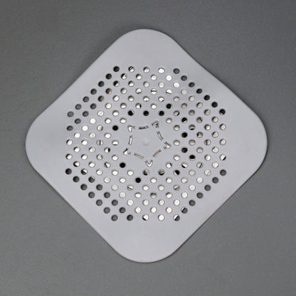 JWDX Strainers Clearance, Square Drain Cover for Shower Drain Hair Catcher Flat Silicone Plug for Bathroom and Kitchen Filter Shower Drain Flat Strainer Stopper Blue