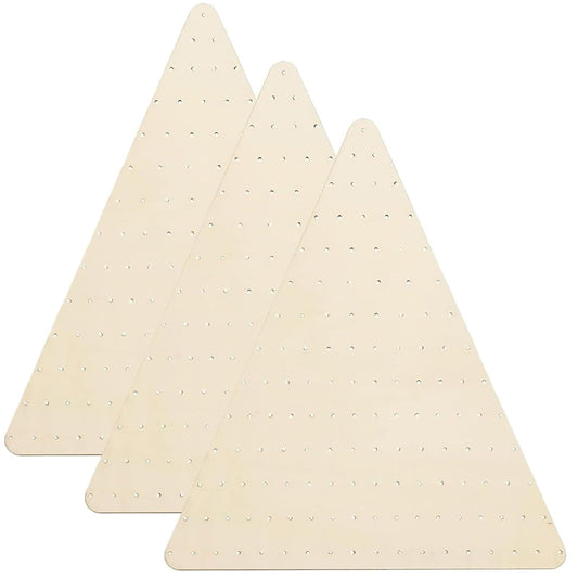 Christmas Decor: Wreath, 3Pcs Wreath Boards Wood Triangular Wreath Frame with Holes Decorative Diy Crafts! Crazy Price Cuts! 3Pcs Wooden Board A
