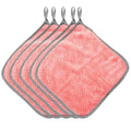 JWDX Wipes Clearance, 5Pcs Rag Dish Cloth Water Absorption Thickening Pot Washing Towel Table Home Kitchen Dishcloth Pink