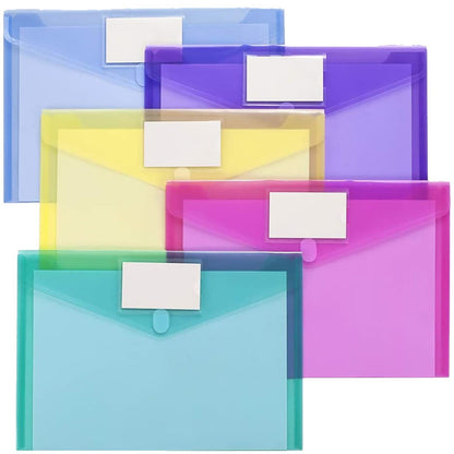 Zip Pencil 2 Pack Plastic Envelopes Poly Envelopes Sooez Clear Document Folders Us Letter A4 Size Newyear Arrival! Blue Purple