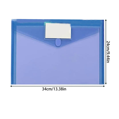 Zip Pencil 2 Pack Plastic Envelopes Poly Envelopes Sooez Clear Document Folders Us Letter A4 Size Newyear Arrival! Blue Purple