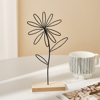 Leaf Decor Metal Golden Leaf Ornaments and Base Modern Simple Gold Leaf Table Sculpture for Living Room Bedroom Bookshelf Desktop Decoratio, Valentines Day Decorations: Desktop Ornament Black1