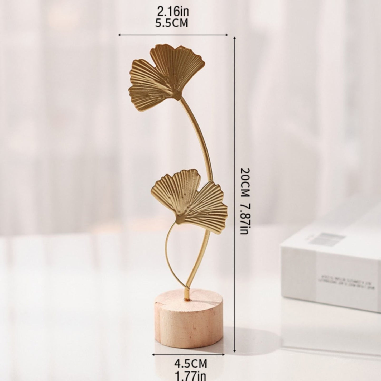 Leaf Decor Metal Golden Leaf Ornaments and Base Modern Simple Gold Leaf Table Sculpture for Living Room Bedroom Bookshelf Desktop Decoratio, Valentines Day Decorations: Desktop Ornament Black1