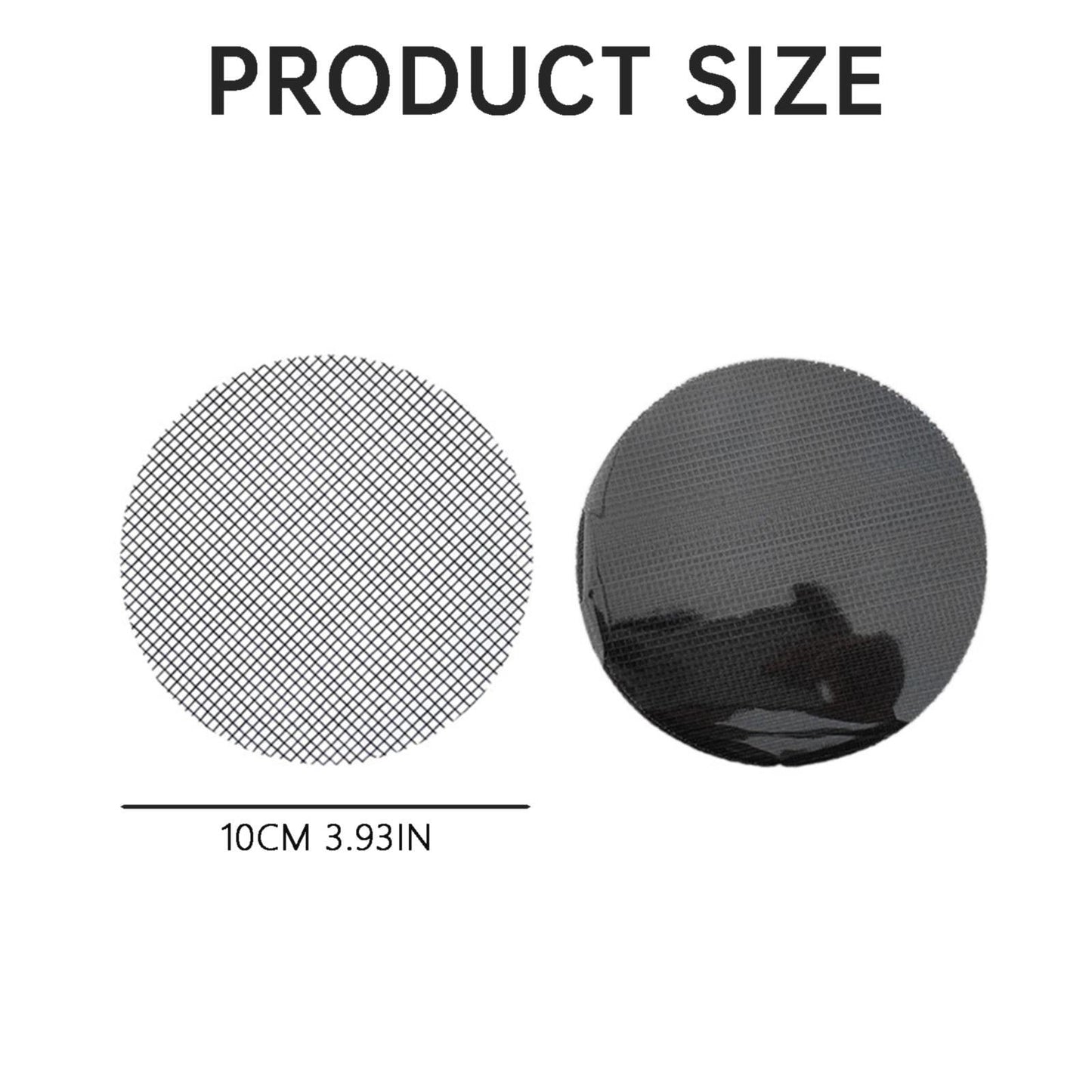 JWDX Strainers Clearance, Flowerpot Gasket Leakproof Earth Gasket Bottom Hole Gasket Bottom Plate Ceramic Flowerpot Breathable Proof Plastic Circular Mesh Gasket Black