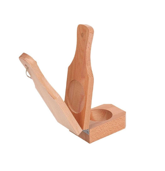 JWDX Bakeware Clearance, Wooden with Handle 2 in 1 Portable Wooden Banana Maker Wood Latin Cooking Utensil for Making Stuffed Gold.