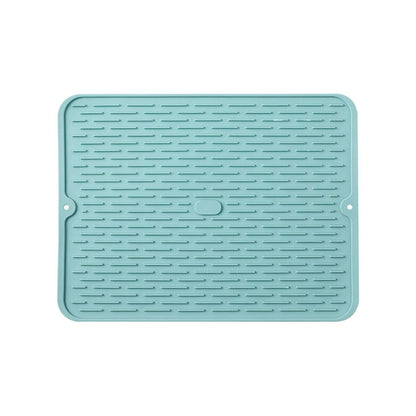JWDX Placemat Clearance, Silicone Dish Drying Mat 2025 New Kitchen Sink Silicone Draining Mat Fast Drying Stone Sink Tray Heat Silicone Mat Easy Clean Raised Edge Holds Water B