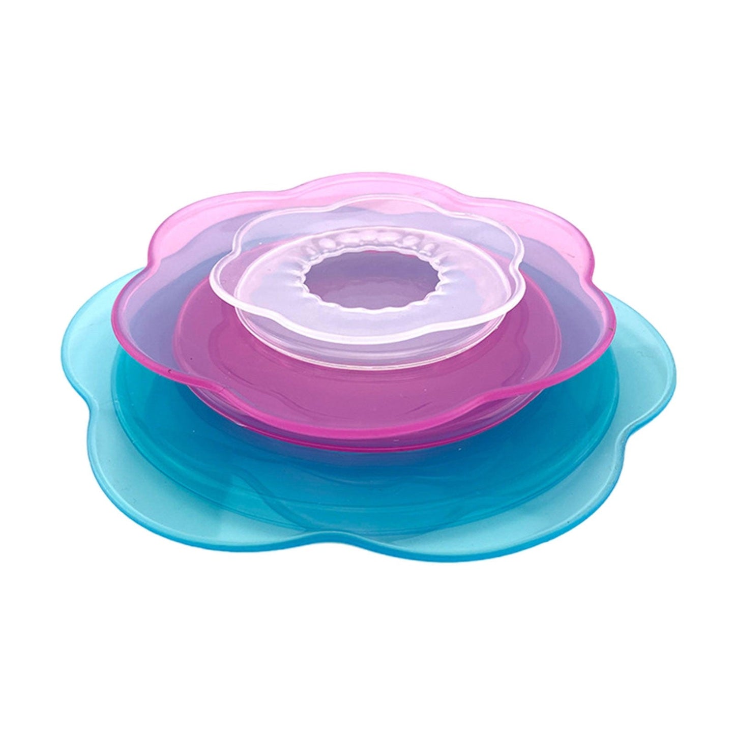 JWDX Closure Bags and Lids and Boxes Clearance, Multifunctional Petal Silicone Fresh Keeping Cover Silicone Elastic Stretch Cover Silicone Bowl Reusable Food Storage for Various Food Containers As shown