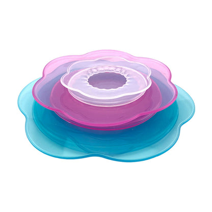 JWDX Closure Bags and Lids and Boxes Clearance, Multifunctional Petal Silicone Fresh Keeping Cover Silicone Elastic Stretch Cover Silicone Bowl Reusable Food Storage for Various Food Containers As shown