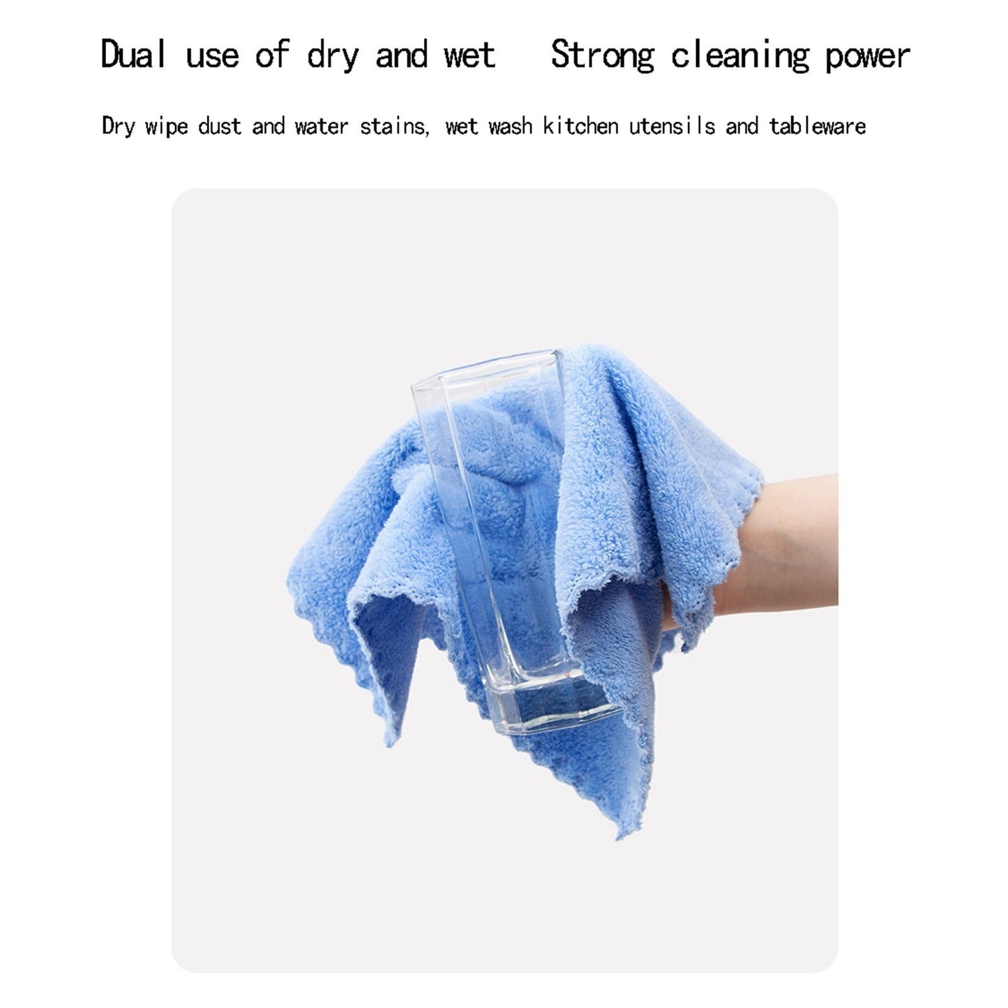 JWDX Kitchen Cleaning Supplies Clearance, 1 Pack of Fiber Cleaning Cloth Available in 4 Colors (Green/White/Yellow/Black) GNA