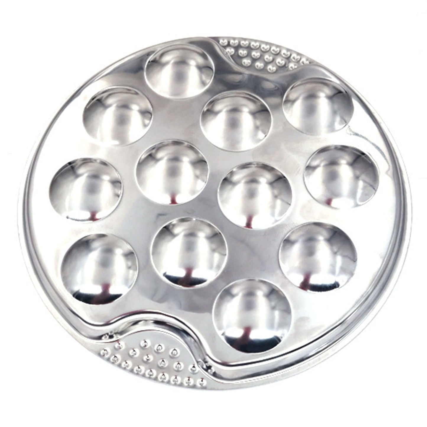 JWDX Baking Trays and Trays Clearance, Stainless Escargot Plates with 12 Compartment Holes Escargot Baking Dish Seafood Plate Dishes for Home Restaurant Hotel Kitchen As shown