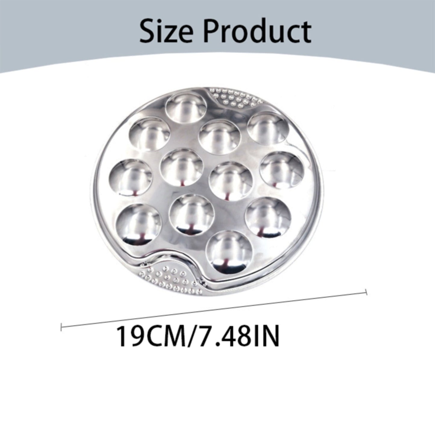 JWDX Baking Trays and Trays Clearance, Stainless Escargot Plates with 12 Compartment Holes Escargot Baking Dish Seafood Plate Dishes for Home Restaurant Hotel Kitchen As shown