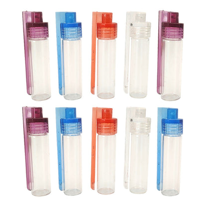 JWDX Food Storage Clearance, Glass Jar Glass Container Glass Bottle Set 10Pcs Portable Condiment Bottles with Spoon for Travel Camping A