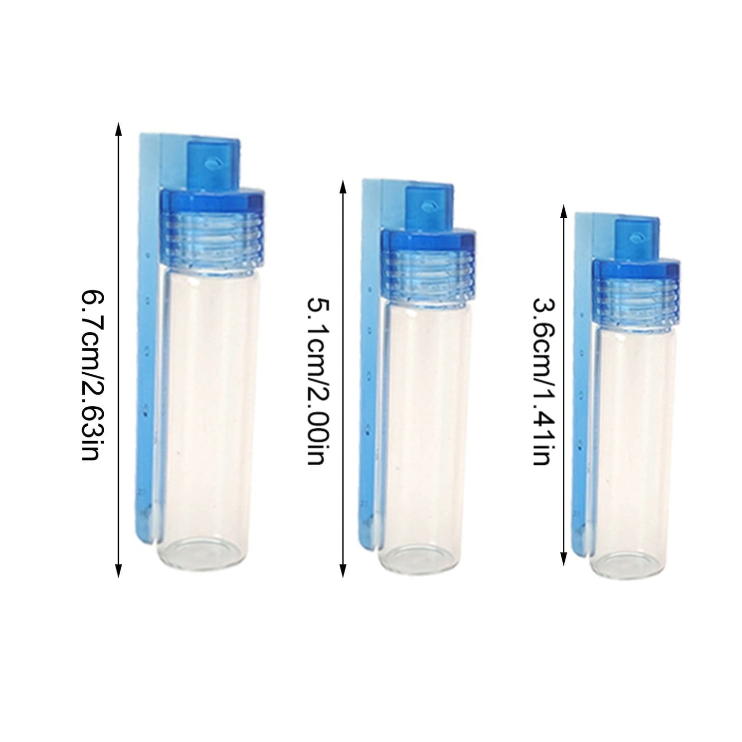JWDX Food Storage Clearance, Glass Jar Glass Container Glass Bottle Set 10Pcs Portable Condiment Bottles with Spoon for Travel Camping A