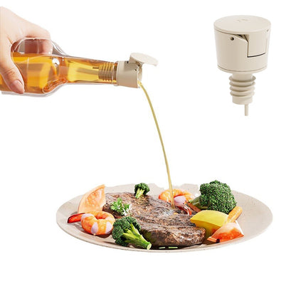 JWDX Glass and Bottle Clearance, Pour Oil Nozzle Oil Bottle Nozzle Non Dripping Diversion Bottle Silicone Plug Olive Oil Bottle Stopper Cap Wine Bottle Stopper Cap A