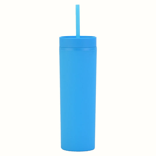JWDX Glass and Bottle Clearance, 16Oz Tumbler with Lid and Plastic Water Coffee Tumbler Cup Water Bottle Slim Double Wall Reusable Plastic Tumbler Cups Travel Mug Coffee Cup 450Ml C.