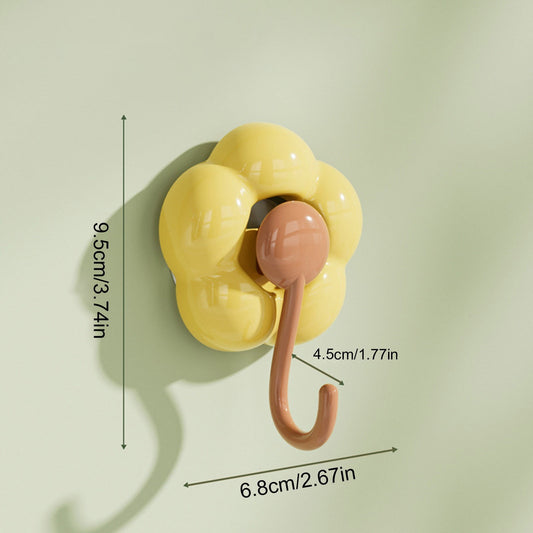 Clearance! JWDX Hooks, Traceless Hook, Sunflower Shaped Suction Cup Hooks for Hanging Without Drilling Leaving No Marks. Strong Vacuum Suction Hooks for Kitchen Living Room and Bathroom. Z4-A