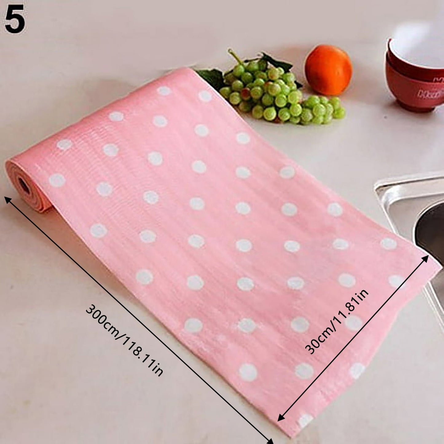 Eguiwyn Anti-Slip Countertop Mat Paper (White), 30*300cm Furniture Paper Removable Shelf Liner for Kitchen Cabinet Dresser Drawer Covering 11.81 × 118.11 inch/30cm×3m White