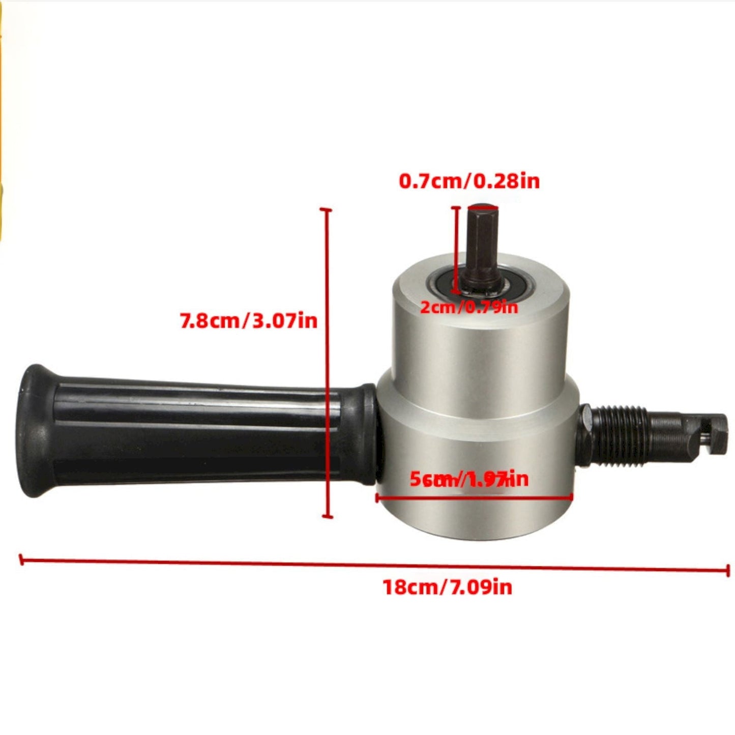 Metal Sheet Biting Machine 160A-Red Card-Mounted Nylon Model JWDX, 1 Sheet Metal Biting Machine Set Metal Sheet Nibbler Cutter Double Head Metal Sheet Cutter Hole Drill Attachment Paperboard Package One Size Silver