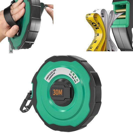 Disc Tape Measure a JWDX, 1 20M Measuring Tape Measuring Tape Metric Tape Measure Double Scale Soft Leather Ruler Measurement Tape with for Surveying Engineering One Size C