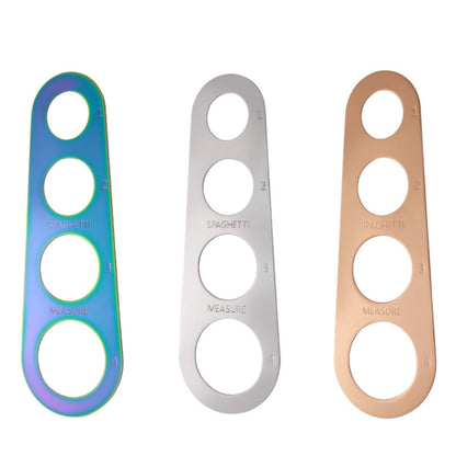 Spaghetti Measuring Ruler Rose Gold JWDX, 1*Spaghetti Measuring Ruler Stainless Spaghetti Measurer Tool Quick Pasta Measuring Tool for Kitchen Cooking Tool Get the Perfect Portion One Size Silver