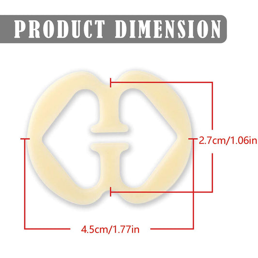 Invisible Underwear Anti-Slip Buckle JWDX, 1 Anti-Slip Buckle*10 1Pcs Bra Fastener Ergonomic Design Multi Function Plastic Women Bra Straps Holder Sewing One Size*10 Beige*10