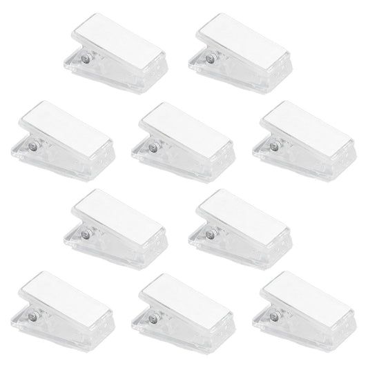 JWDX, 10x Clip Tapestry Wall Hangers Self Adhesive Clips Wall Clips Poster Hangers Shower Curtain Clips Double Adhesive Spring Clips for Blankets Posters Party 1" x 0.51" x 0.51" CL3