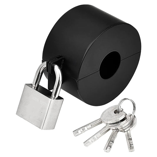 Door Handle Faucet Protection Cover Faucet Locks Outdoor Water Spigot Lock With Combination Lock Hose Bib Lock Stainless Water And Stop Unauthorized Water Use For Garden Etc JWDX One Size Silver