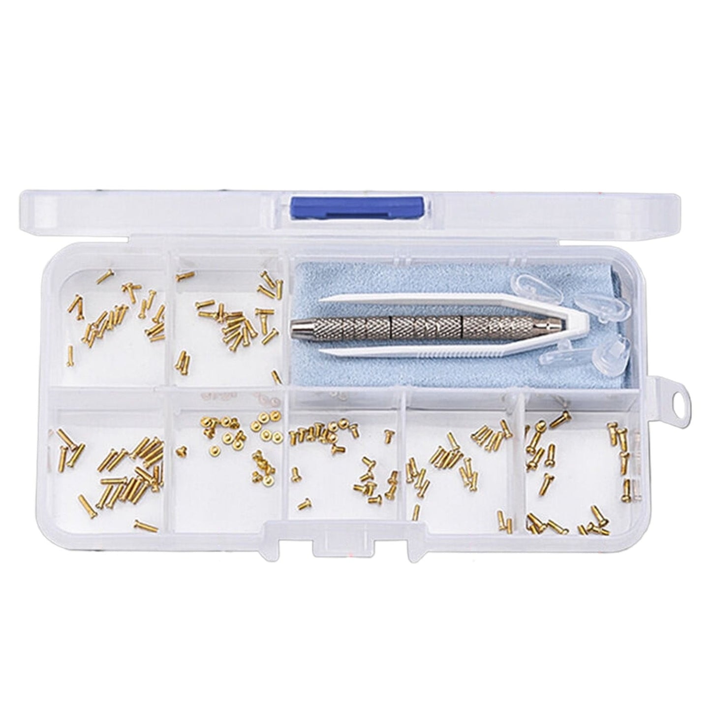 1 Set Of Glasses Screws A Set Of Eyeglass Screws 1 Set Glass Screws Screwdriver Kits Glasses Repair Kit Glasses Screws Tiny Screws For Glasses JWDX One Size Gold