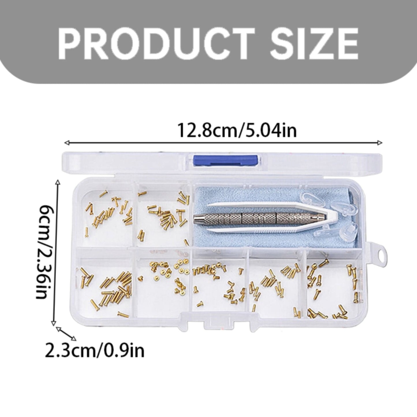 1 Set Of Glasses Screws A Set Of Eyeglass Screws 1 Set Glass Screws Screwdriver Kits Glasses Repair Kit Glasses Screws Tiny Screws For Glasses JWDX One Size Gold