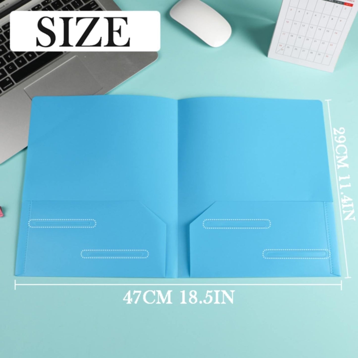Double Insert File Bag File Bag Orange Jwdx Plastic Folders with Pockets Standard Letter Paper Folder 2 Business Card Slot Heavy Duty Scho-ǒl Examination Document Size Organizer stǔdənts Blue One Size Orange